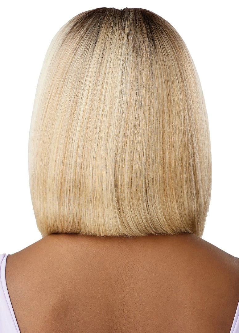 OUTRE Human Hair Blend Airtied Vanish HD+ Lace Front Wig - HHB-Natural Yaki 12"