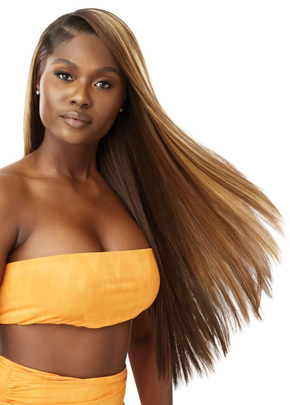 OUTRE Human Hair Blend Airtied Vanish HD+ Lace Front Wig - HHB-Sleek Yaki 28"