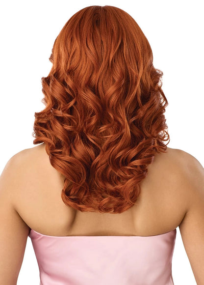OUTRE Human Hair Blend Airtied Vanish HD+ Lace Front Wig - HHB-Soft Curls 18"
