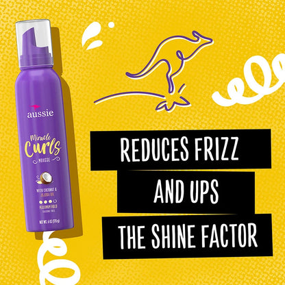 Aussie Miracle Curls Hair Mousse (6 oz)