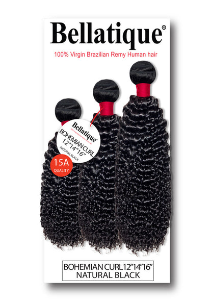 BELLATIQUE 100% Human Hair Multi Pack - Bohemian Curl