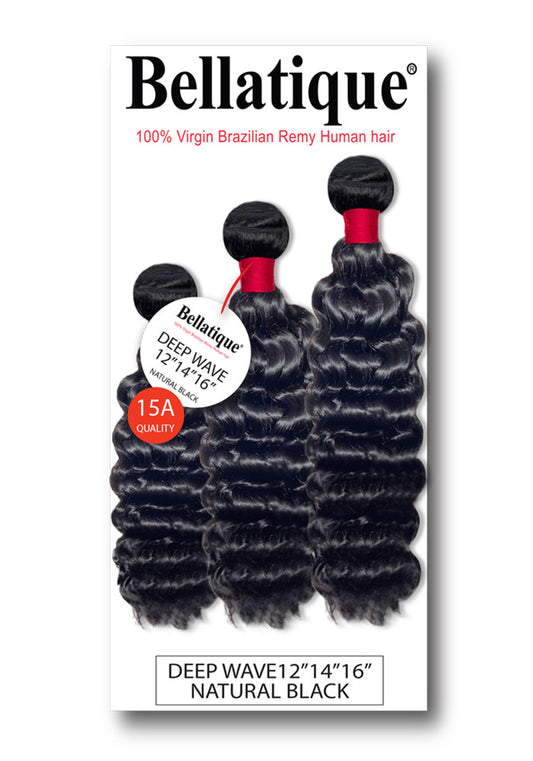 BELLATIQUE 100% Human Hair Multi Pack - Deep Wave