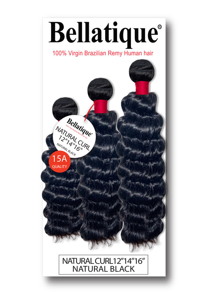 BELLATIQUE 100% Human Hair Multi Pack - Natural Curl