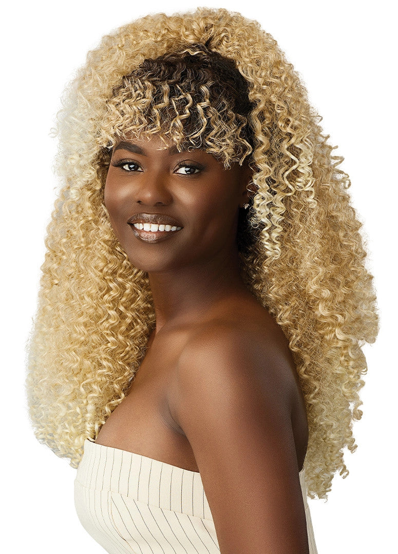 OUTRE Human Hair Premium Blend Big Beautiful Clip-In 9PCS - Bohemian Curl 14"
