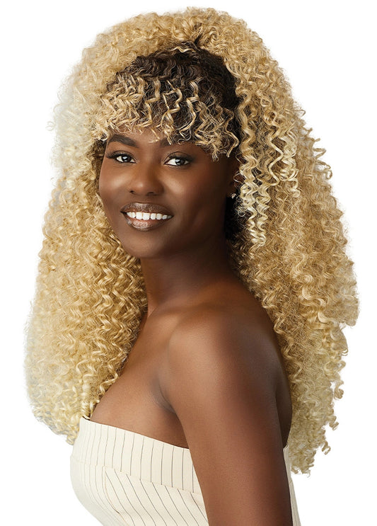 OUTRE Human Hair Premium Blend Big Beautiful Clip-In 9PCS - Bohemian Curl 14"