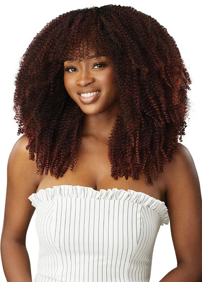 OUTRE Human Hair Premium Blend Big Beautiful Clip-In 9PCS - Springy AFRO 10"