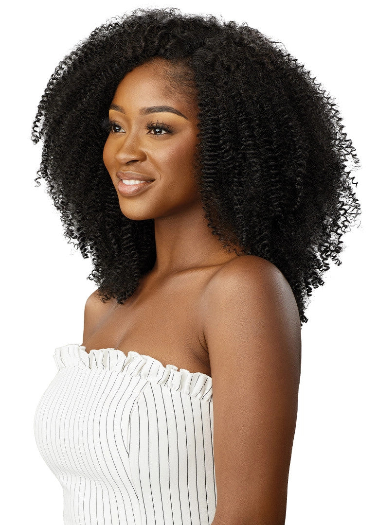 OUTRE Human Hair Premium Blend Big Beautiful Clip-In 9PCS - Springy AFRO 10"