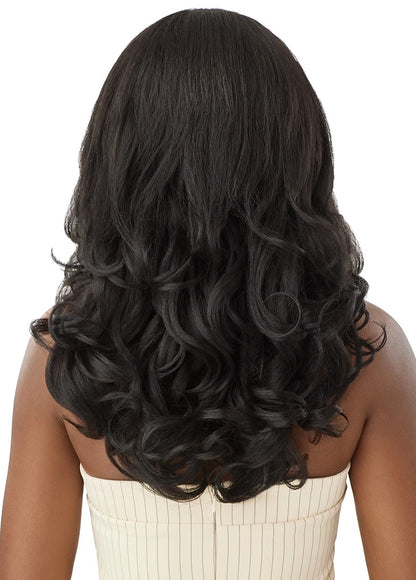 OUTRE Human Hair Premium Blend Big Beautiful Hair Leave Out Wig - Dominican Body Curl 20"