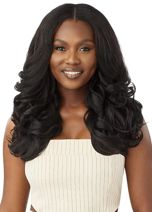 OUTRE Human Hair Premium Blend Big Beautiful Hair Leave Out Wig - Dominican Body Curl 20"