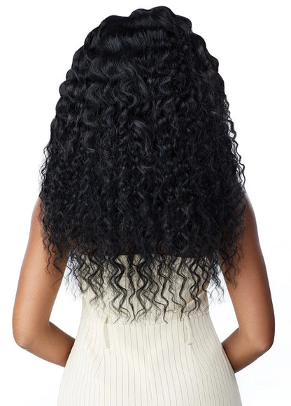 OUTRE Human Hair Premium Blend Big Beautiful Clip-In 9PCS - PERUVIAN WAVE 18"
