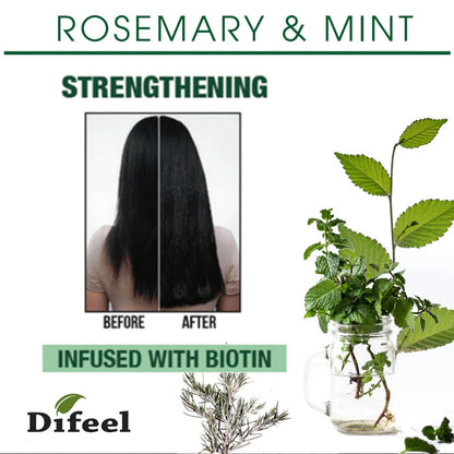 Difeel Rosemary & Mint Foaming Mousse (8oz)