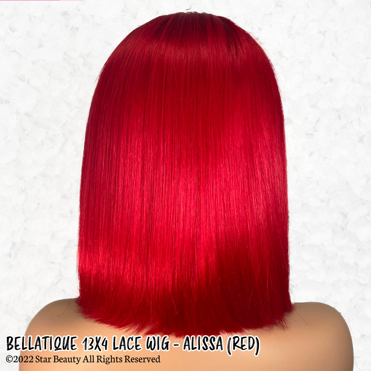BELLATIQUE 100% Human Hair 13x4 Lace Front Wig - ALISSA (Red)
