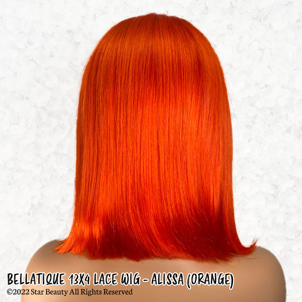 BELLATIQUE 100% Human Hair 13x4 Lace Front Wig - ALISSA (Orange)