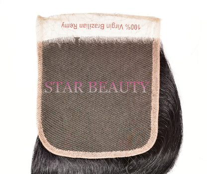 15A BELLATIQUE 100% Virgin Hair 4x4 Closure - Body Wave (12"- 20")