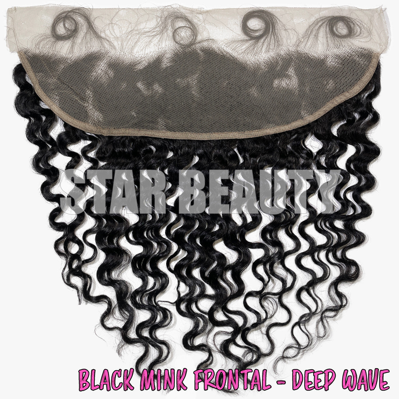 Black Mink 13x4 Frontal - Deep Wave (12"- 14")