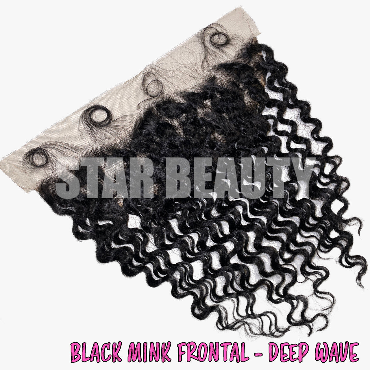 Black Mink 13x4 Frontal - Deep Wave (12"- 14")