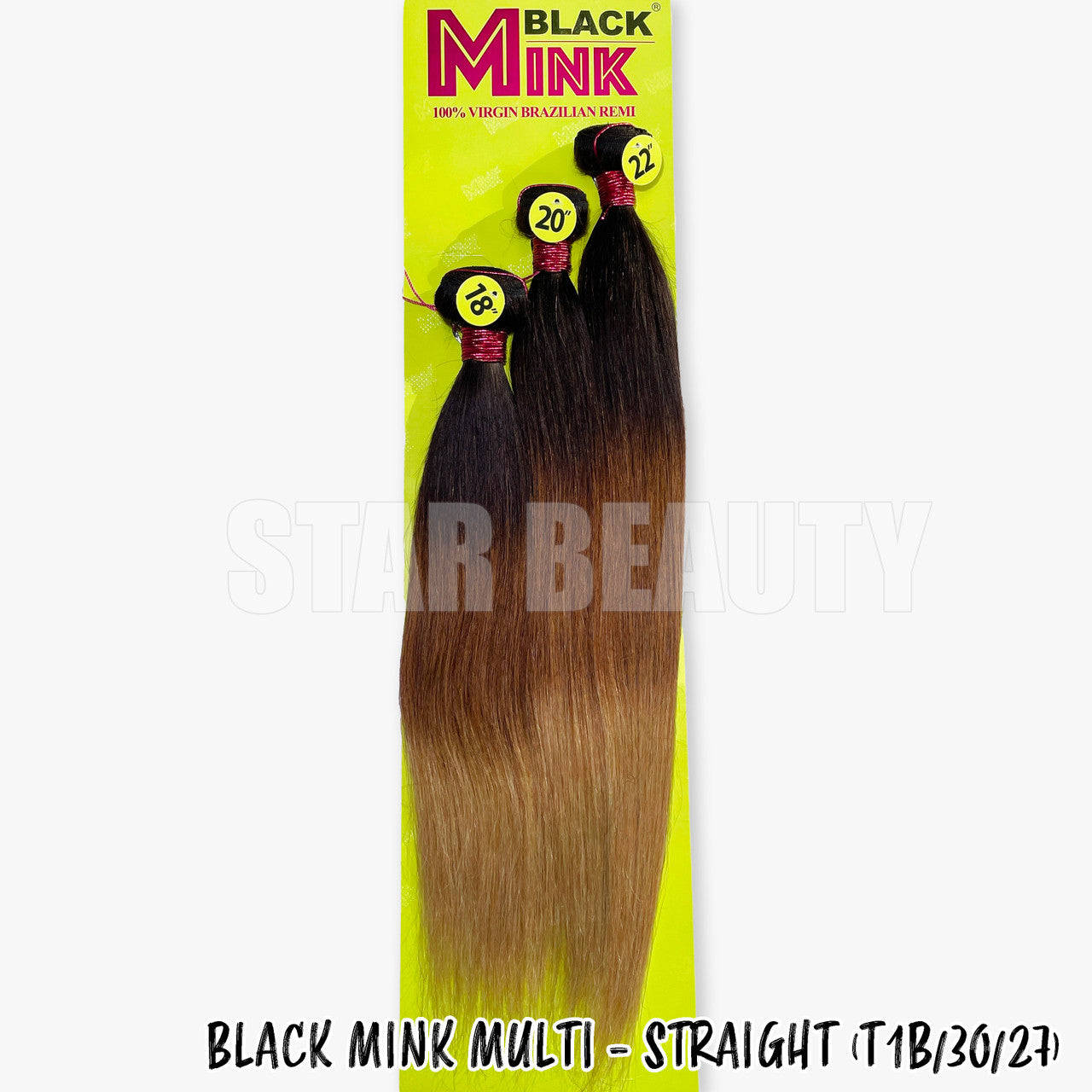 Black Mink Multi Pack - Straight (T1B/30/27)