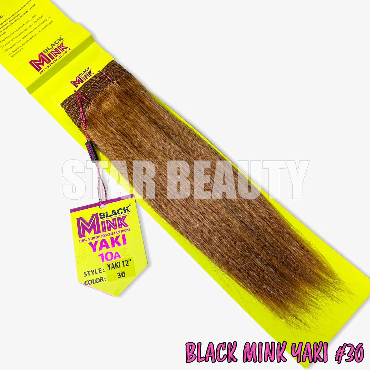 Black Mink Yaki Straight - 30 (10"- 14")