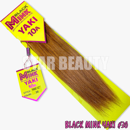 Black Mink Yaki Straight - 30 (10"- 14")