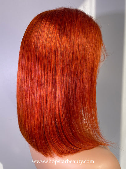 BOMB HAIR 100% Human Hair 13X5 Lace Frontal Bob Wig 12"(350)