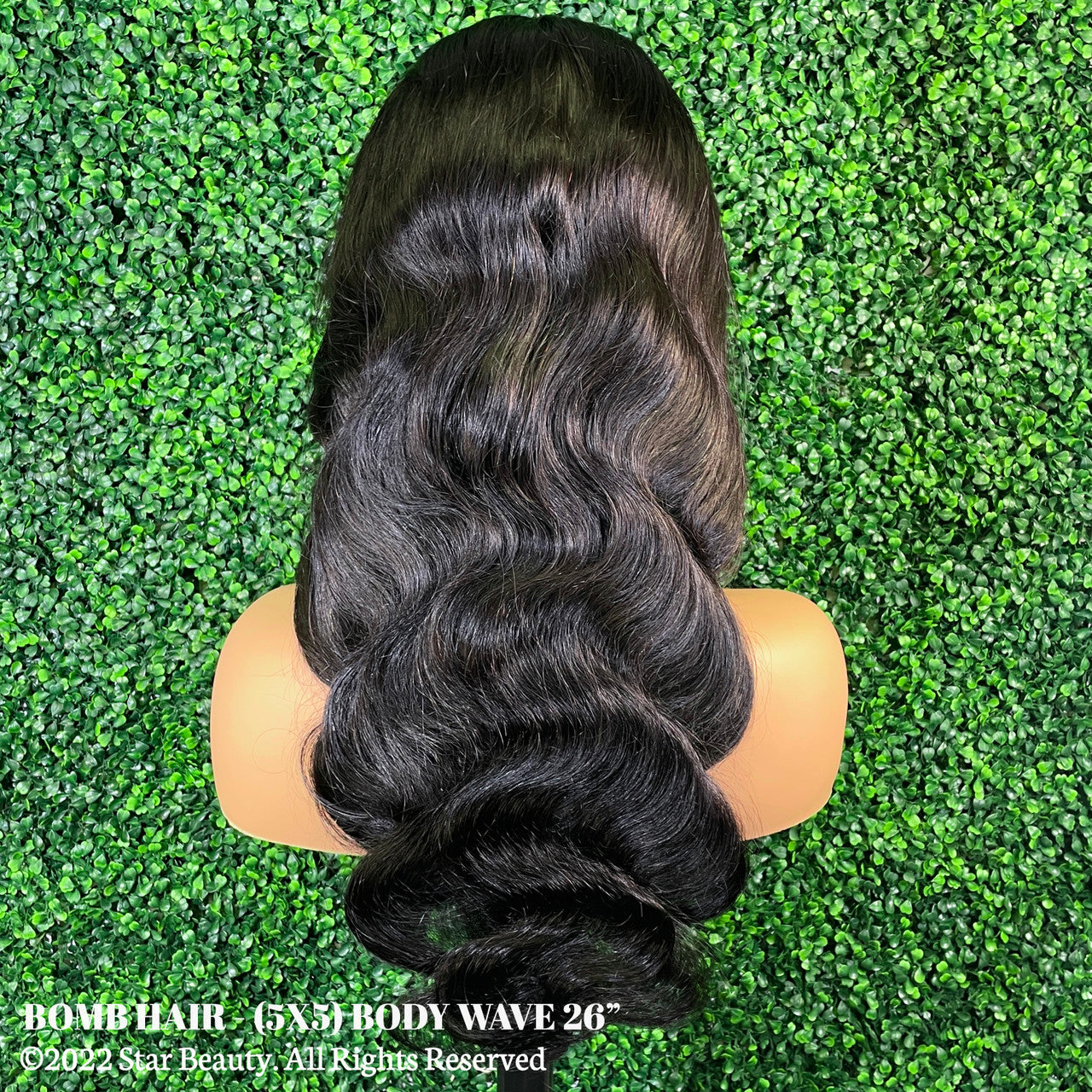 BOMB HAIR 100% Human Hair 5X5 Lace Closure Wig - Body Wave (18"- 28")