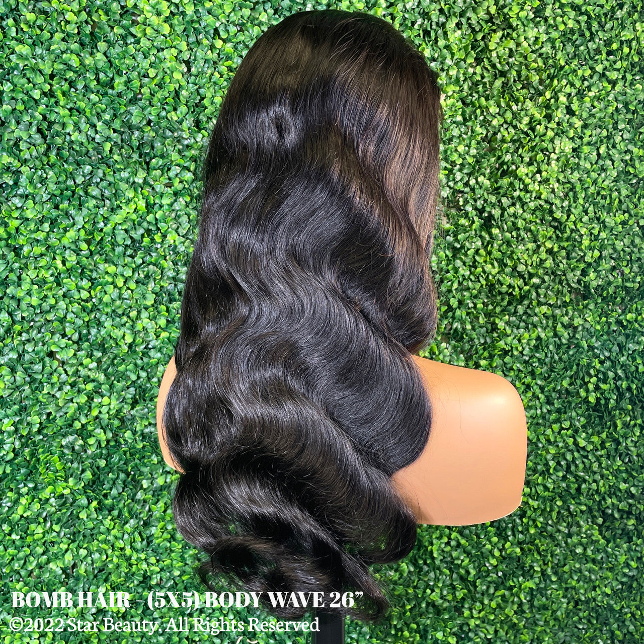 BOMB HAIR 100% Human Hair 5X5 Lace Closure Wig - Body Wave (18"- 28")