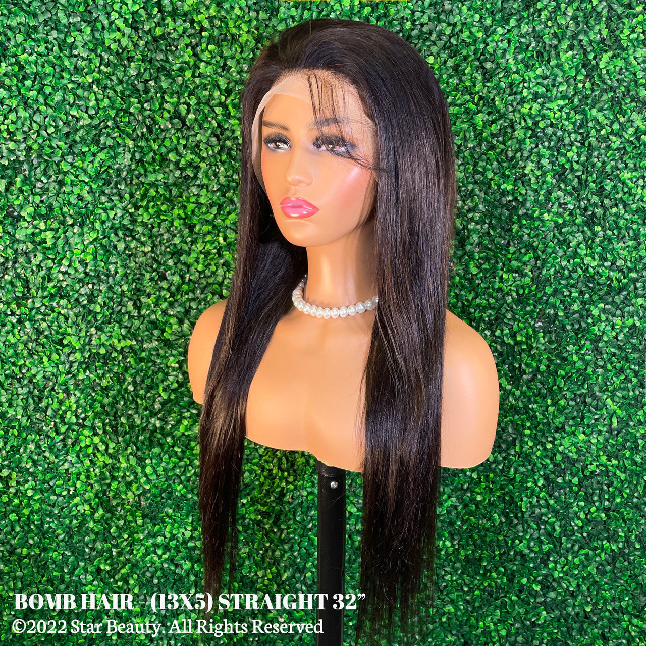 BOMB HAIR 100% Human Hair 13X5 Lace Frontal Wig - Straight (18"- 32")