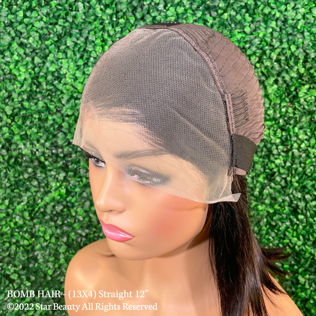 BOMB HAIR 100% Human Hair 13X4 Lace Frontal Wig - Straight (10"- 12")