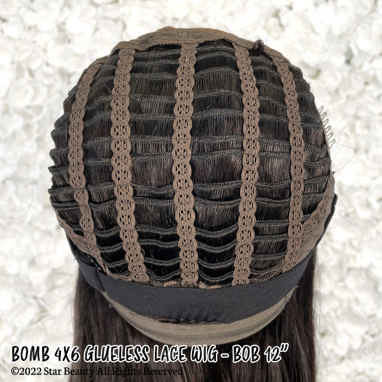 BOMB HAIR 100% Human Hair 4X6 Glueless Lace Wig - Bob 12"