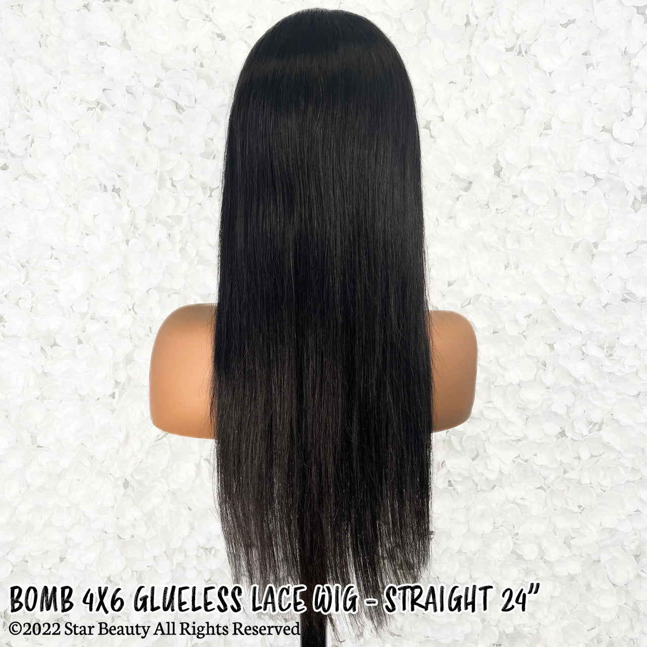 BOMB HAIR 100% Human Hair 4X6 Glueless Lace Wig - Straight (18"-24")