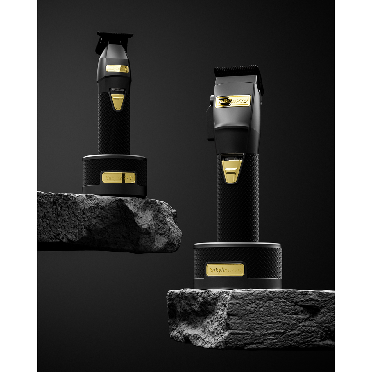 BaBylissPRO LimitedFX Boost+ Collection with Clipper, Trimmer & Charging Base Set - Black