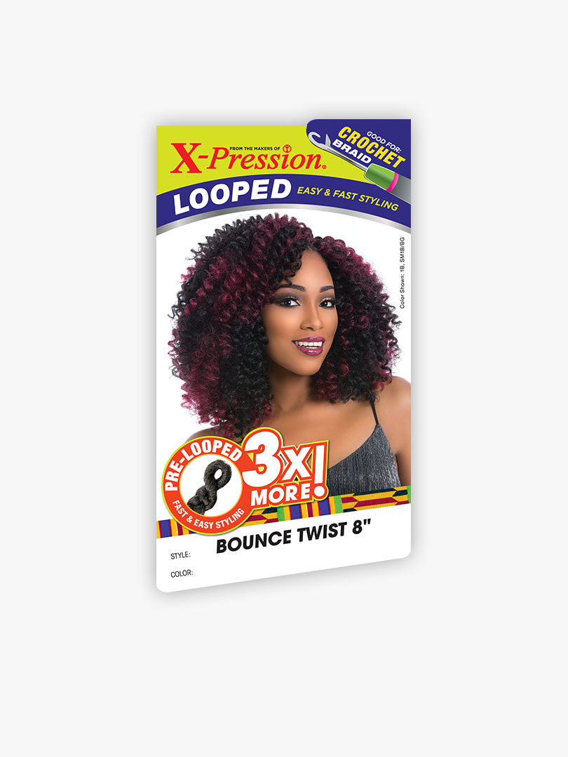 SENSATIONNEL 3X Pre-Looped Crochet Hair - Bounce Twist 8"