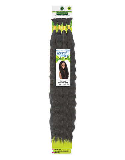 Janet Collection 100% Human Hair W&W Natural Super French Bulk (14"- 24")