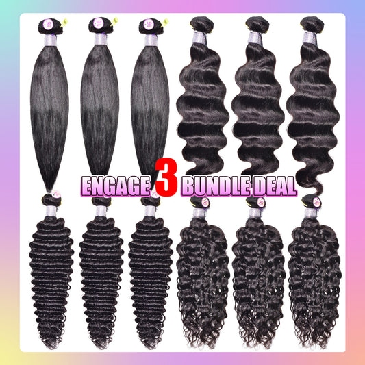 10A Engage Virgin Hair 3 Bundle Deal - Body Wave
