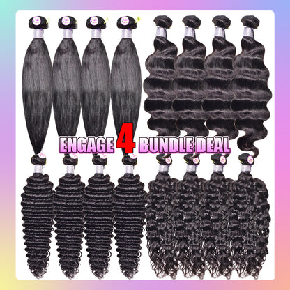 10A Engage Virgin Hair 4 Bundle Deal - Wet & Wavy Bohemian Curl