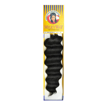 SHAKE N GO 100% Human Hair Braids MilkyWay Ripple Deep Bulk 18"