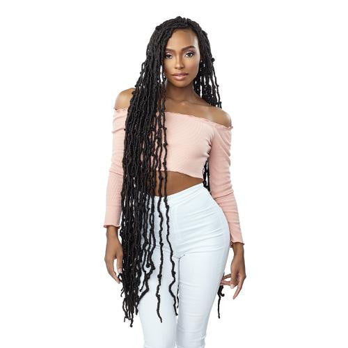 SENSATIONNEL Lulutress Crochet Braid Pre-Looped  3X Distresed Locs 40"