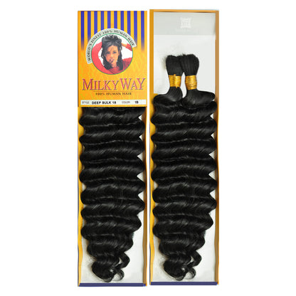 SHAKE N GO 100% Human Hair Braids MilkyWay Deep Bulk 18"