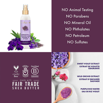 Shea Moisture Purple Rice Water Strength & Color Care Primer & Styler