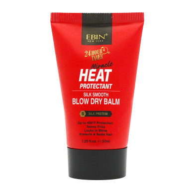 Ebin New York 24 Hour Tamer Heat Protectant Silk Smooth Blow Dry Balm (1.25oz)