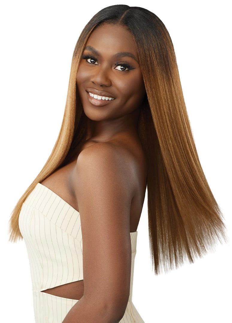OUTRE Human Hair Premium Blend Big Beautiful Clip-In 9PCS - NATURAL YAKI 18"