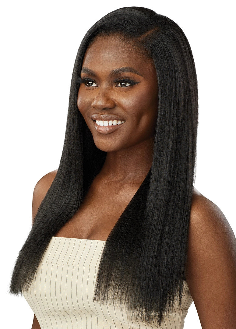 OUTRE Human Hair Premium Blend Big Beautiful Clip-In 9PCS - NATURAL YAKI 18"
