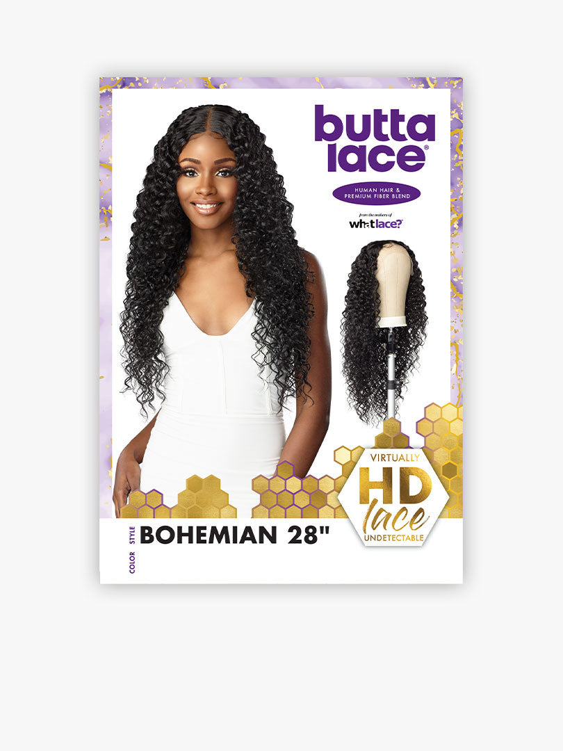 SENSATIONNEL Butta Lace Synthetic HD Lace Front Wig - BUTTA BOHEMIAN 28"