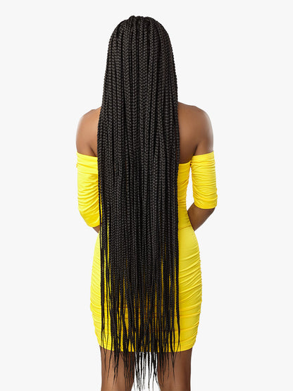 SENSATIONNEL Cloud 9 4X4 Swiss Lace Wig - BOX BRAID X- LARGE 50"