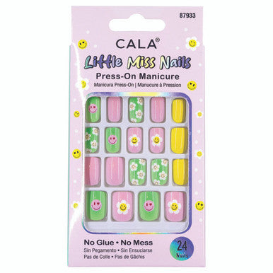 CALA Little Miss Nails  Press-On Manicure - Yellow/Green