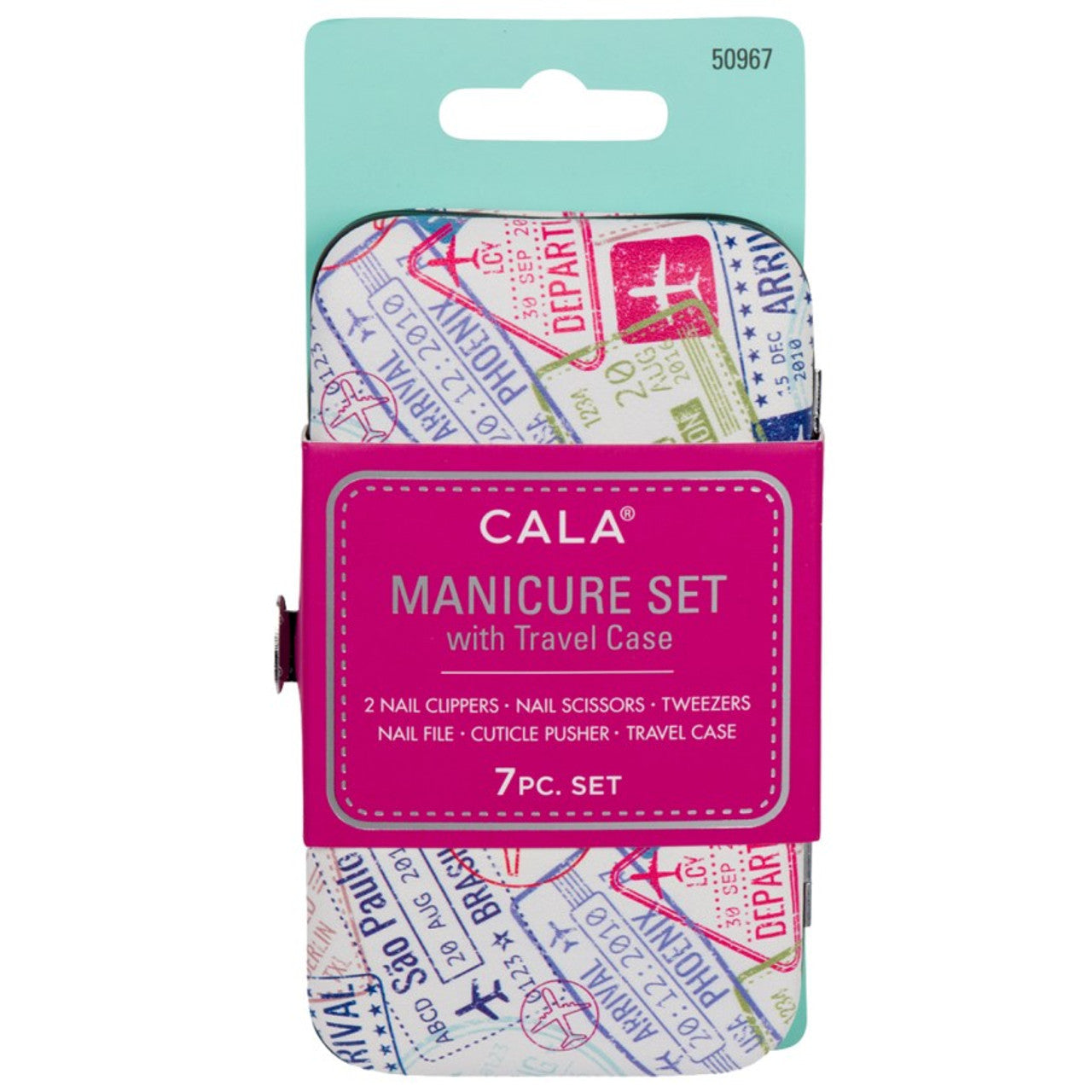 CALA Manicure Set with Travel Case (World Traveler)