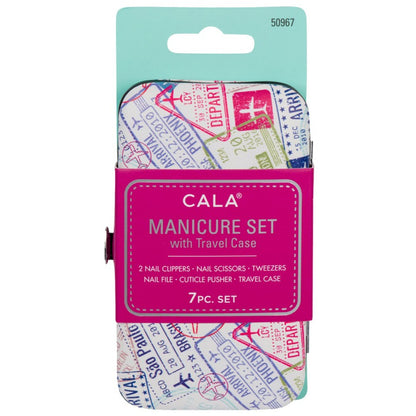 CALA Manicure Set with Travel Case (World Traveler)