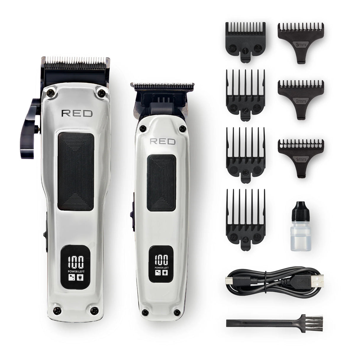 RED Cordless Clipper & Trimmer Combo Set