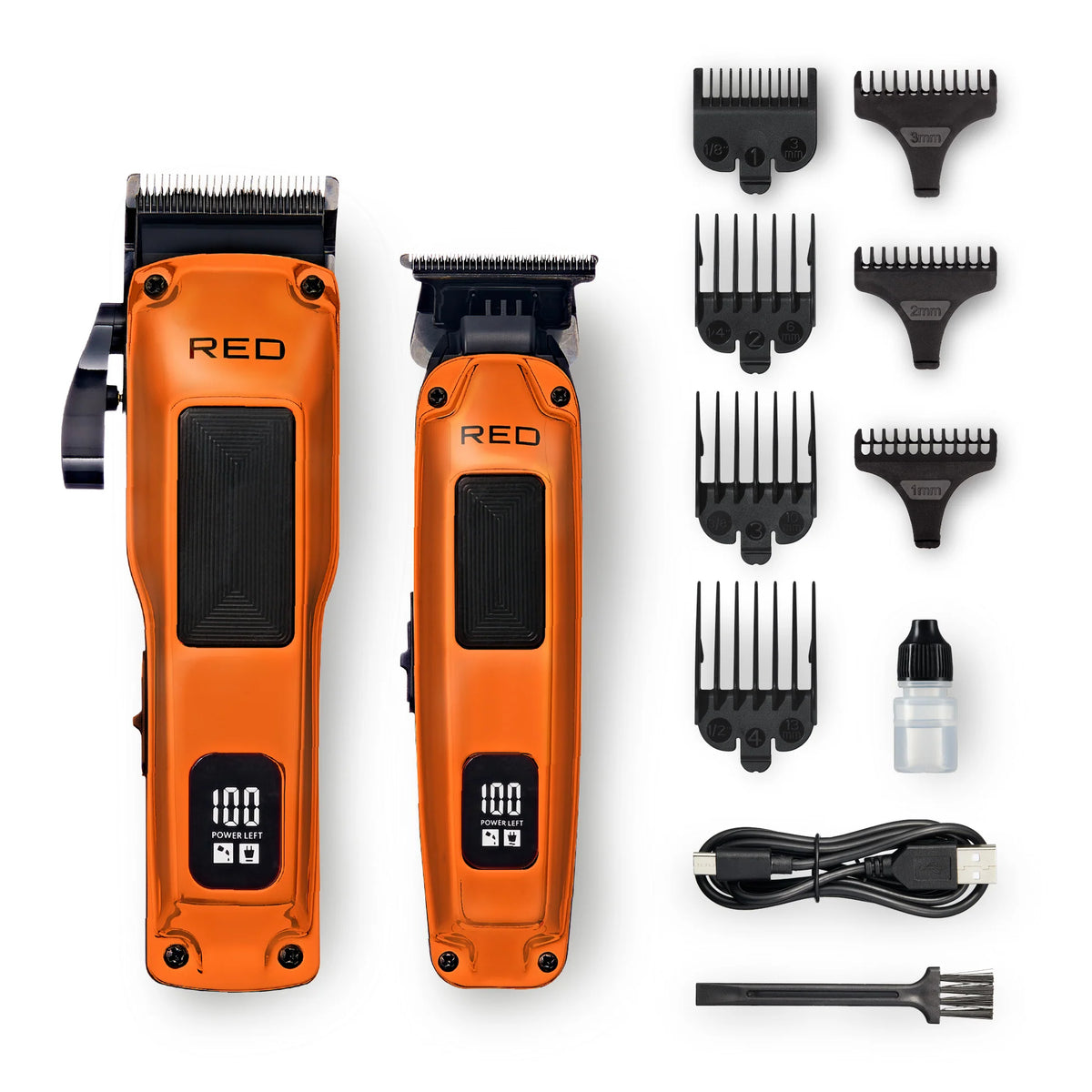 RED Cordless Clipper & Trimmer Combo Set