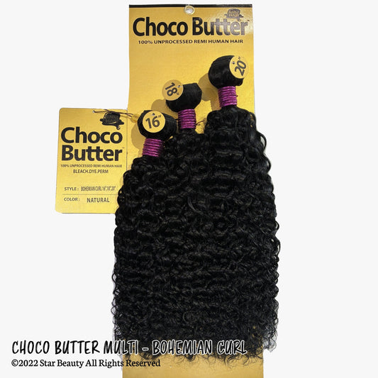 Choco Butter 100% Virgin Human Hair Multi Pack - Bohemian Curl